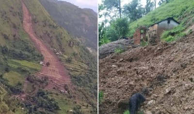 दोलखामा पहिरोमा बालकको मृत्यु, तीन बेपत्ता