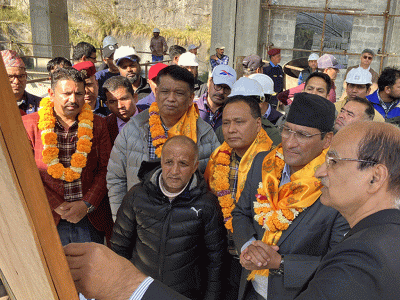 ऊर्जामन्त्री बस्नेतको राहुघाट जलविद्युत आयोजनाको निर्माण प्रभावित हुन नदिने को दाबी