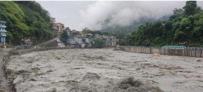 धौलीगंगा बाँध खोलिएपछि महाकालीमा पानीको बहाव 