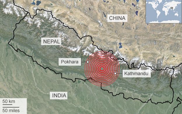 नेपालमा समेत  महसुस भएको ५ दशमलव ९ रेक्टरको  भूकम्पको केन्द्रबिन्दु चिनियाँ भूमिमा