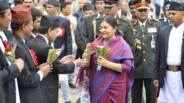 राष्ट्रपति भण्डारीको समुपस्थितिमा टुँडिखेलमा फूलपाती बढाइँ